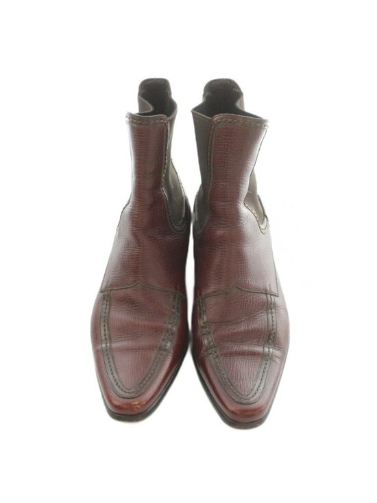 Dolce & Gabbana Side Gore Boots Leather 7.5..5 Brown main image 4